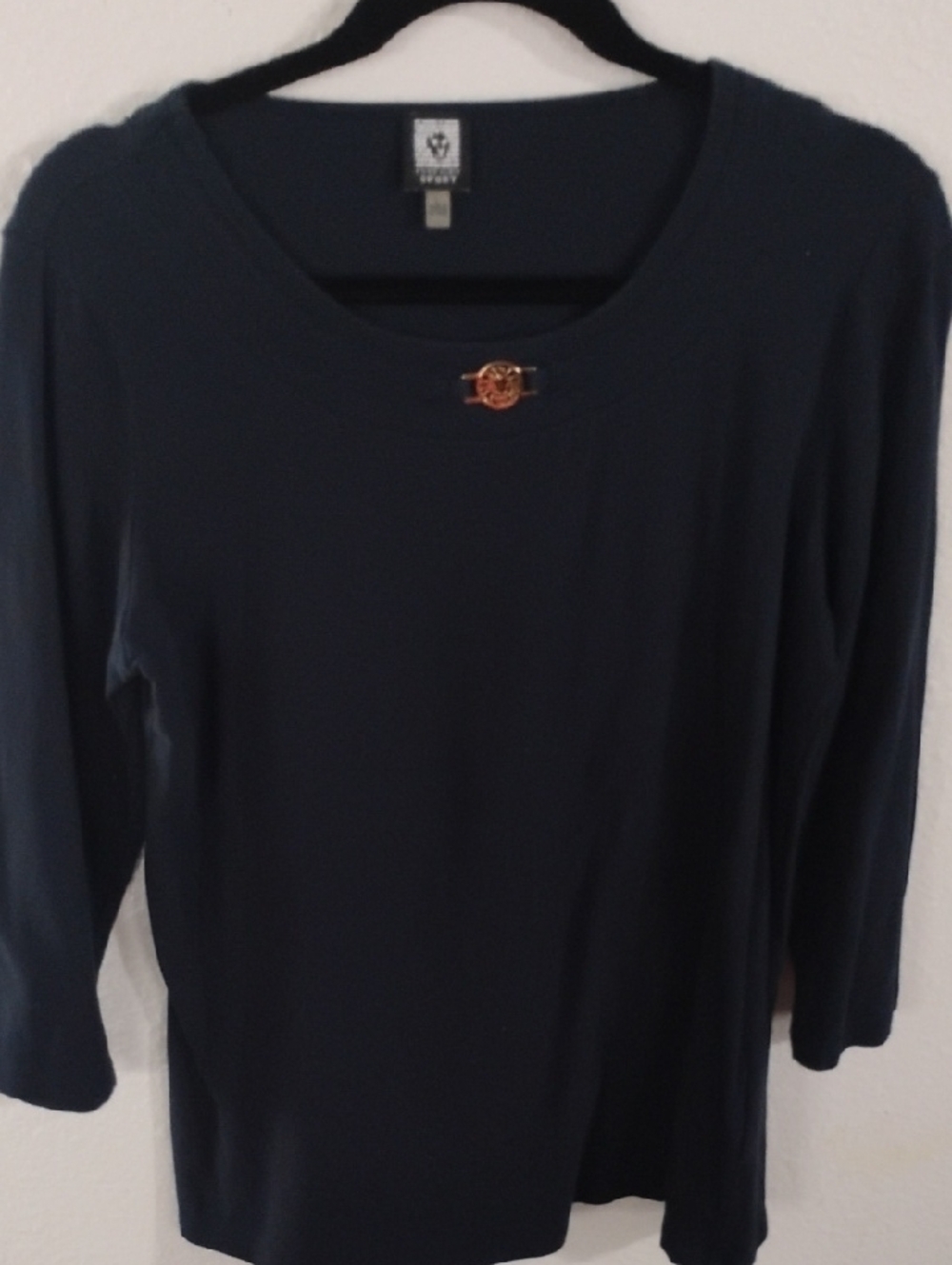 Anne Klein Navy Blue shirt